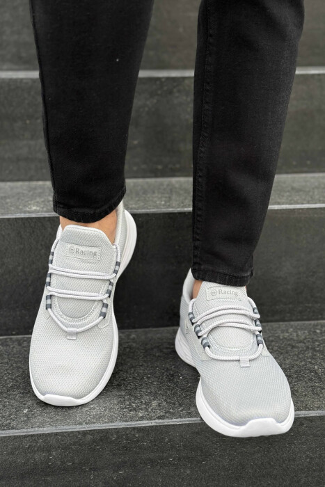 SIMPLE LACING MEN SNEAKERS LIGHT GREY/GZ - 3