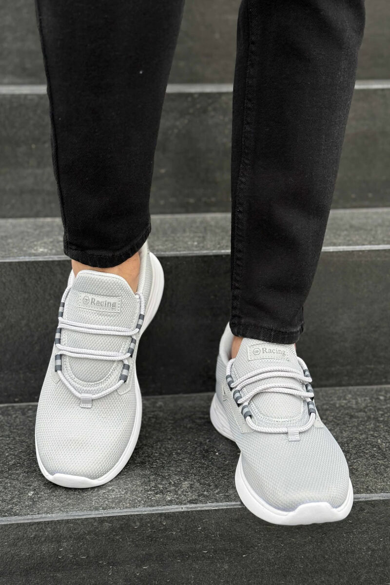 SIMPLE LACING MEN SNEAKERS LIGHT GREY/GZ - 3