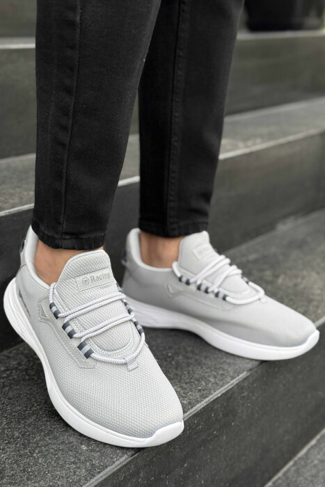 SIMPLE LACING MEN SNEAKERS LIGHT GREY/GZ - 7
