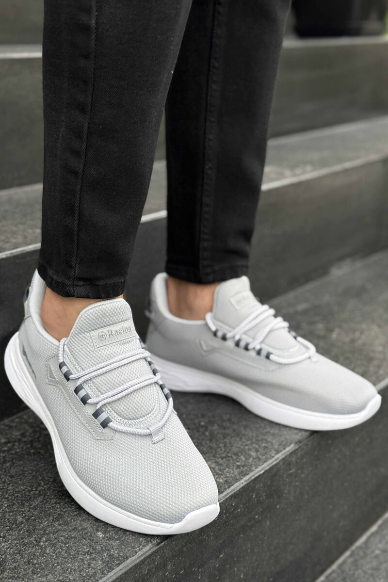 SIMPLE LACING MEN SNEAKERS LIGHT GREY/GZ - 7