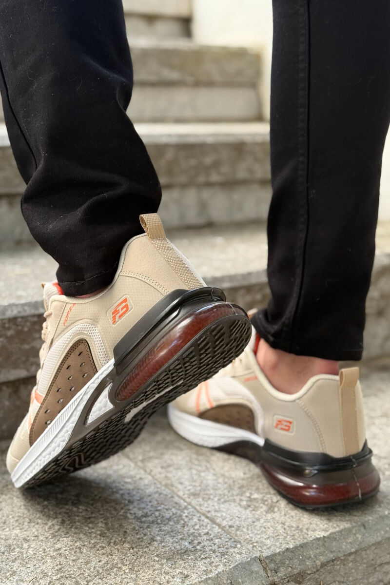 SIMPLE LACING PLATFORM MEN SNEAKERS BEIGE/BEZHE - 2