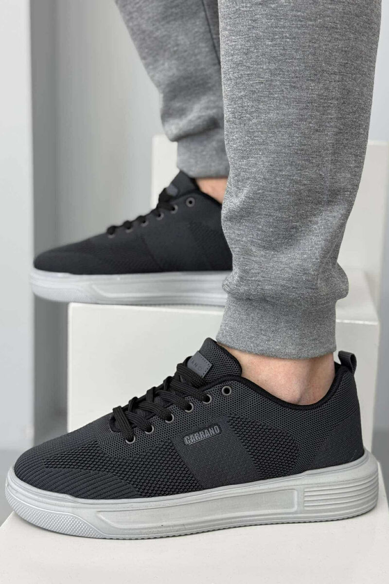 SIMPLE LACING PLATFORM MEN SNEAKERS DARK GREY/GEE - 1