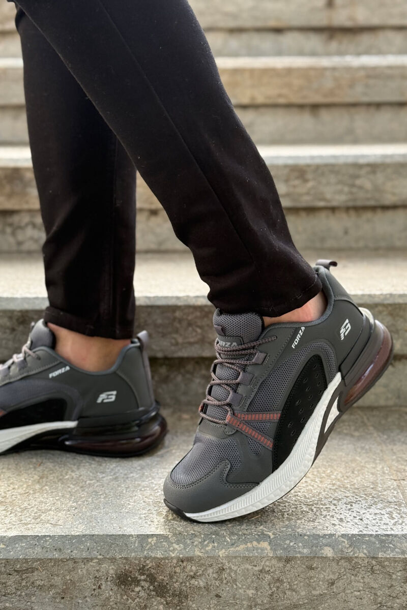 SIMPLE LACING PLATFORM MEN SNEAKERS GREY/GRI - 2