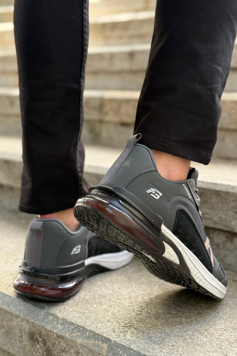 SIMPLE LACING PLATFORM MEN SNEAKERS GREY/GRI - 4
