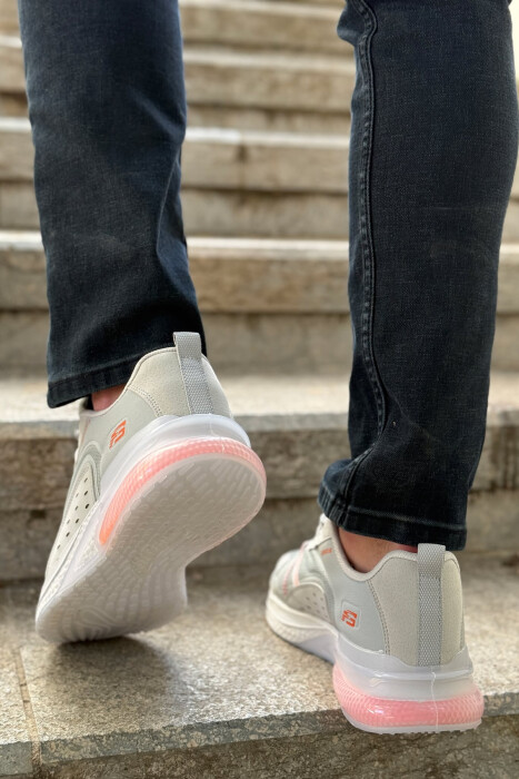 SIMPLE LACING PLATFORM MEN SNEAKERS LIGHT GREY/GZ - 2