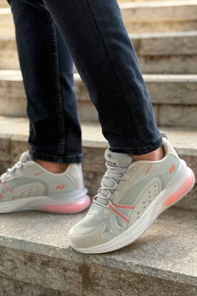 SIMPLE LACING PLATFORM MEN SNEAKERS LIGHT GREY/GZ - 4