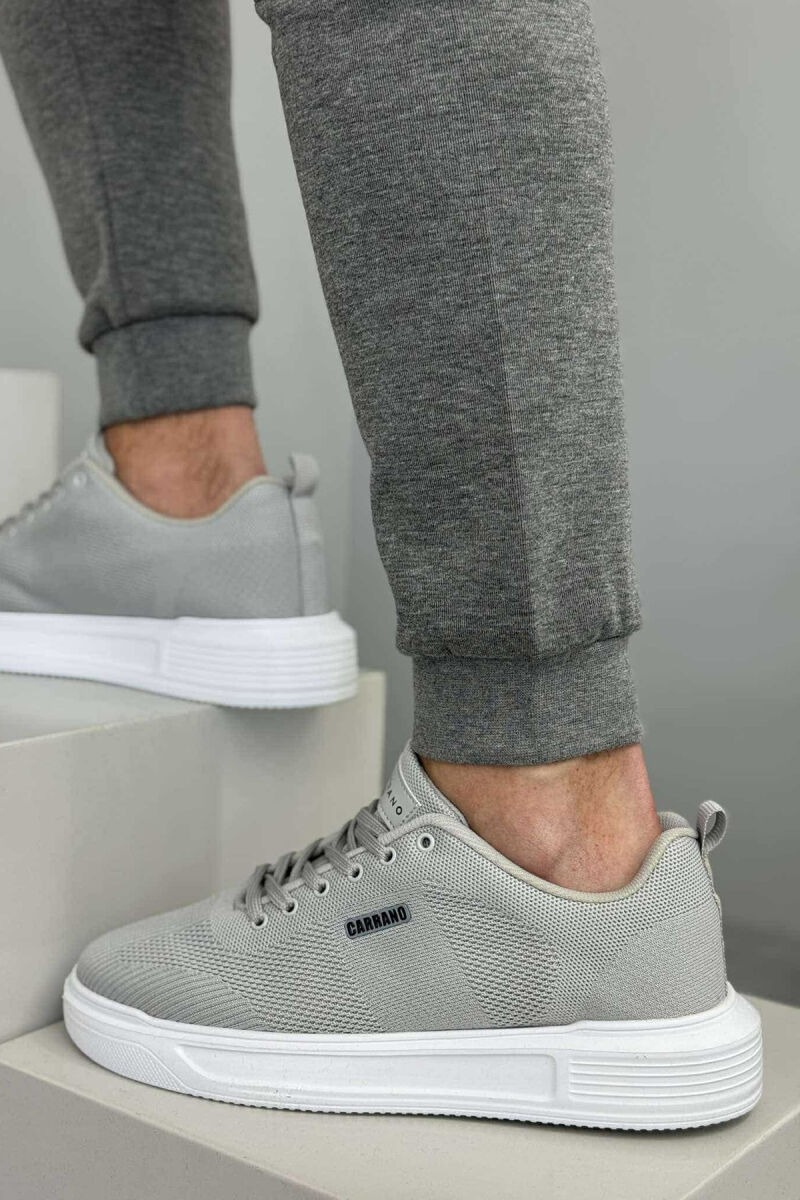 SIMPLE LACING PLATFORM MEN SNEAKERS LIGHT GREY/GZ - 3