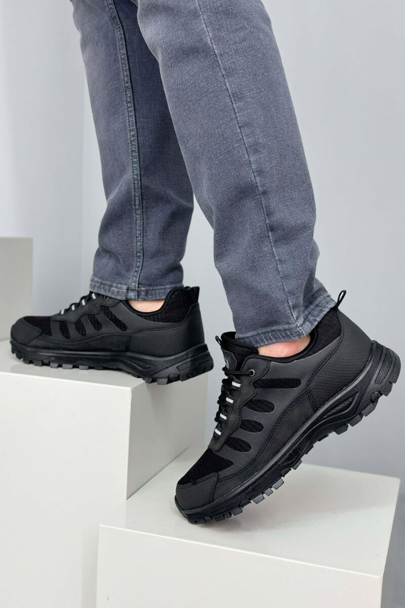 SIMPLE LACING TRAIL MEN SNEAKERS BLACK/ E ZEZE - 3
