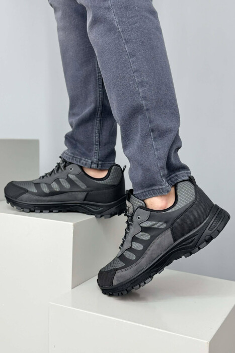 SIMPLE LACING TRAIL MEN SNEAKERS BLACK-GREY/ZEGR - 2