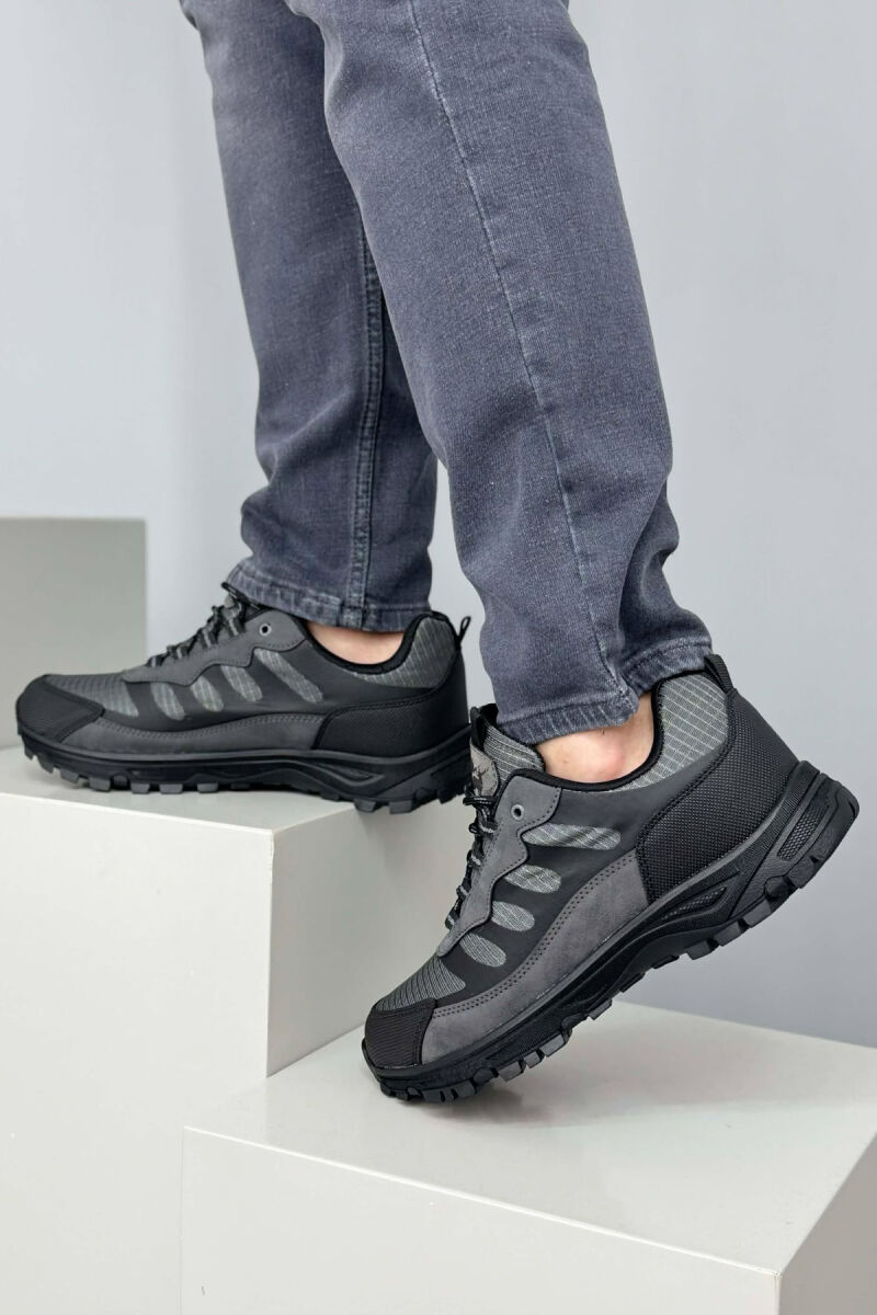 SIMPLE LACING TRAIL MEN SNEAKERS BLACK-GREY/ZEGR - 2