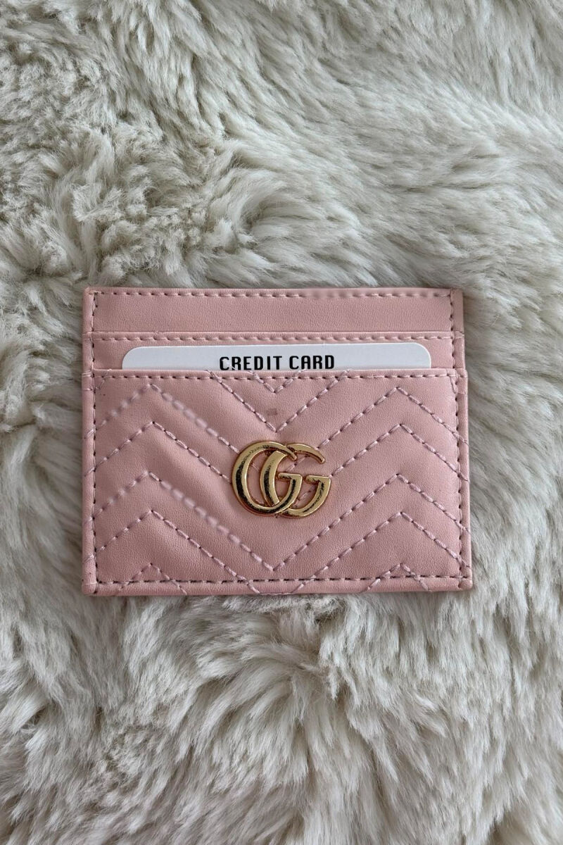 SIMPLE LEATHER WOMEN CARD HOLDER POWDER/PUDER - 2
