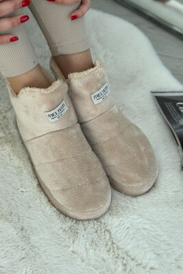 SIMPLE LONG WOMAN HOME SLIPPERS BEIGE/BEZHE 