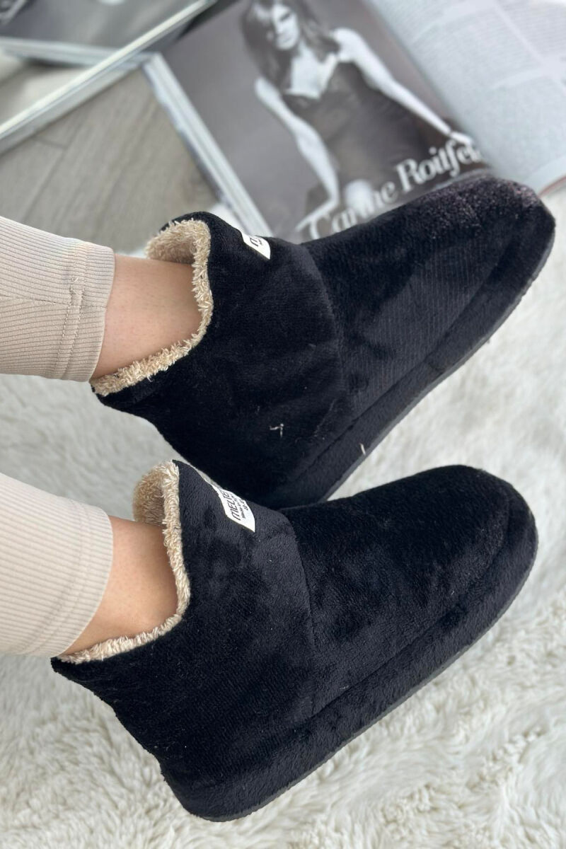 SIMPLE LONG WOMAN HOME SLIPPERS BLACK/ E ZEZE - 2