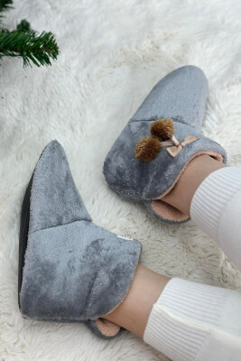 SIMPLE LONG WOMAN HOME SLIPPERS GREY/GRI 