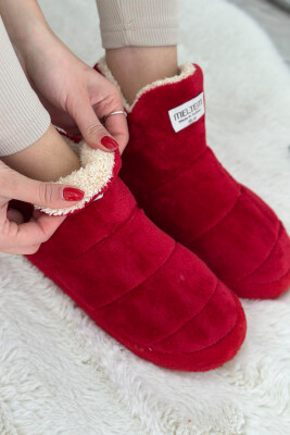 SIMPLE LONG WOMAN HOME SLIPPERS RED/E KUQE 