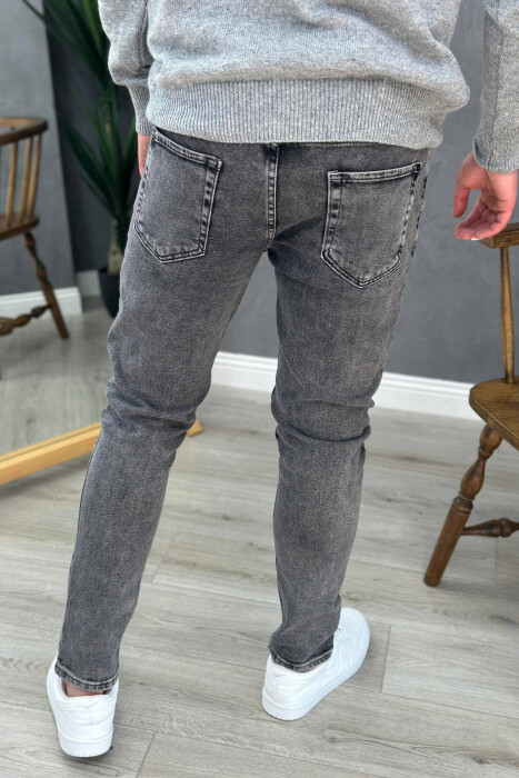 SIMPLE MAN JEANS DARK GREY/GEE - 2