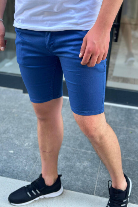 SIMPLE MAN SHORT JEANS BLUE/BLU - KLAUDIO FASHION
