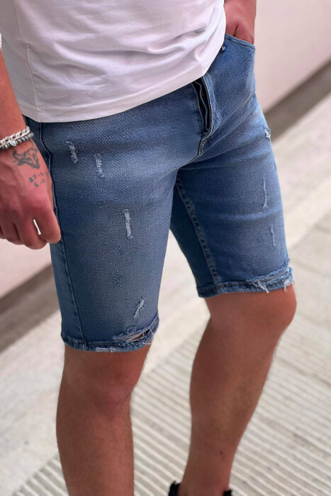 SIMPLE MAN SHORT JEANS BLUE/BLU - 3