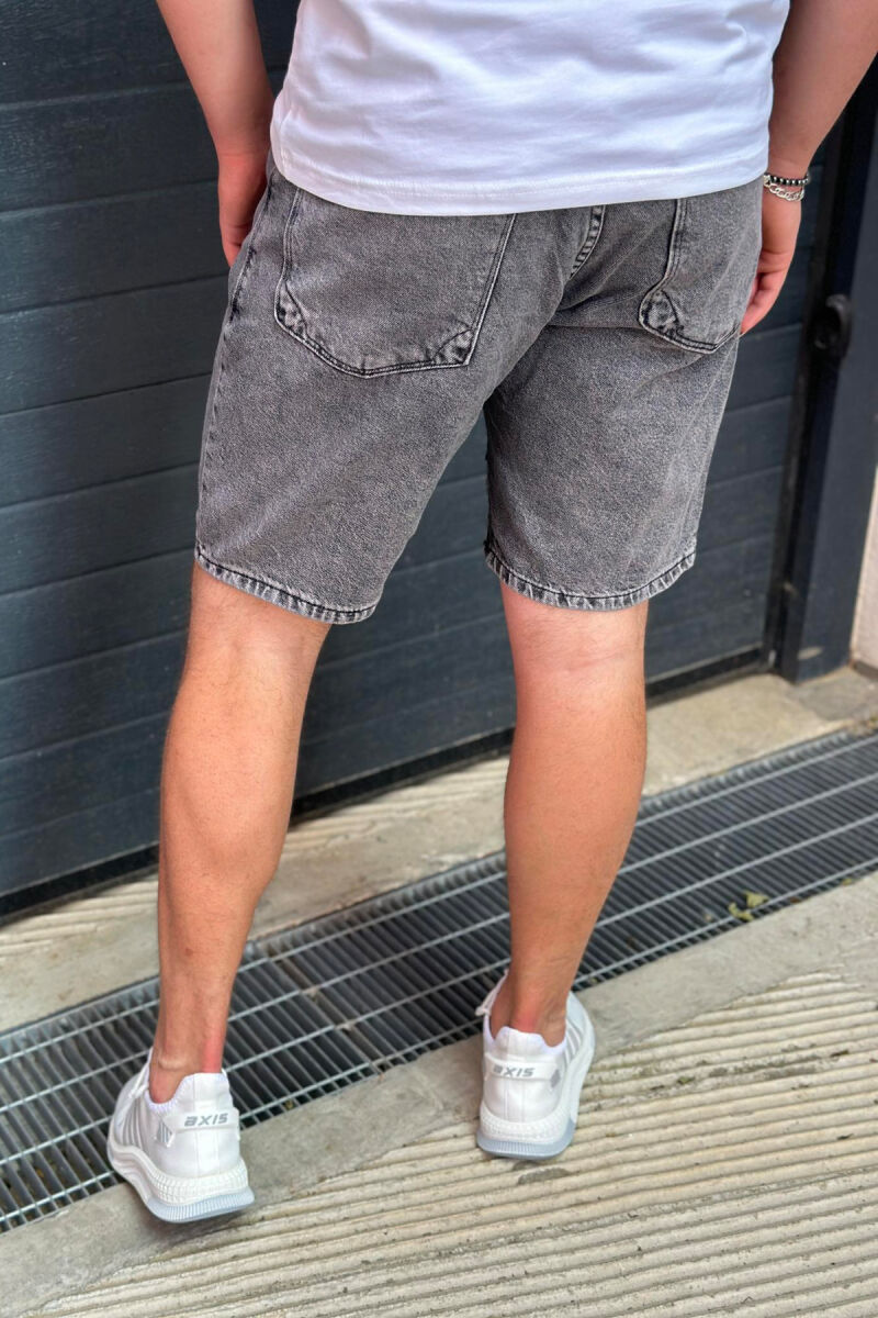 SIMPLE MAN SHORT JEANS DARK GREY/GEE - 2