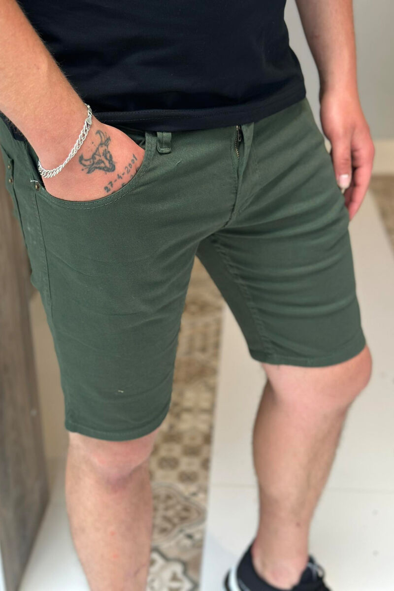 SIMPLE MAN SHORT JEANS GREEN/JESHILE - 3