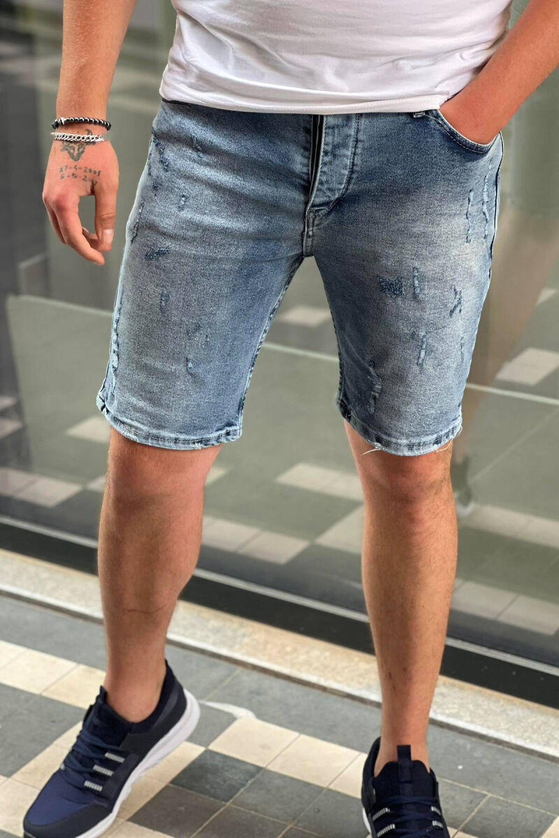 SIMPLE MAN SHORT JEANS LIGHTBLUE/BZ - 1