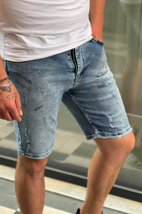 SIMPLE MAN SHORT JEANS LIGHTBLUE/BZ - 2