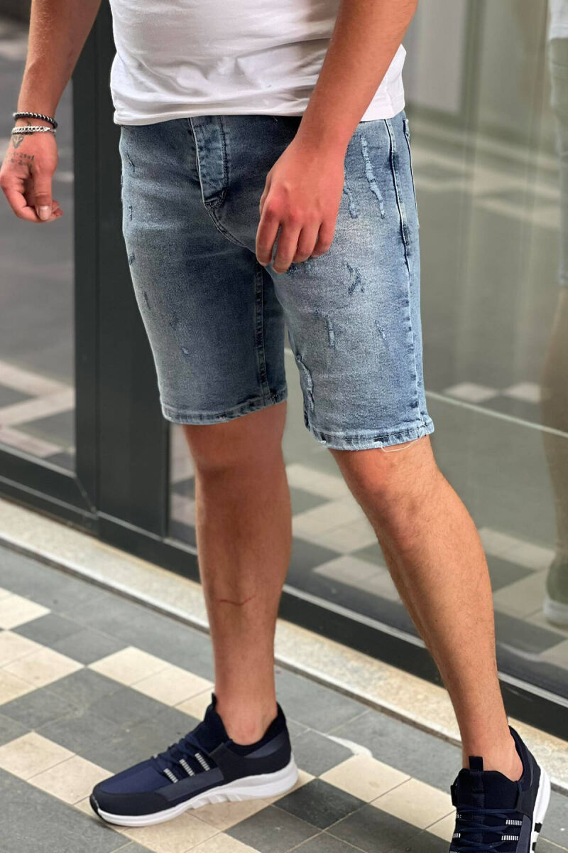 SIMPLE MAN SHORT JEANS LIGHTBLUE/BZ - 3