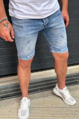 SIMPLE MAN SHORT JEANS LIGHTBLUE/BZ 