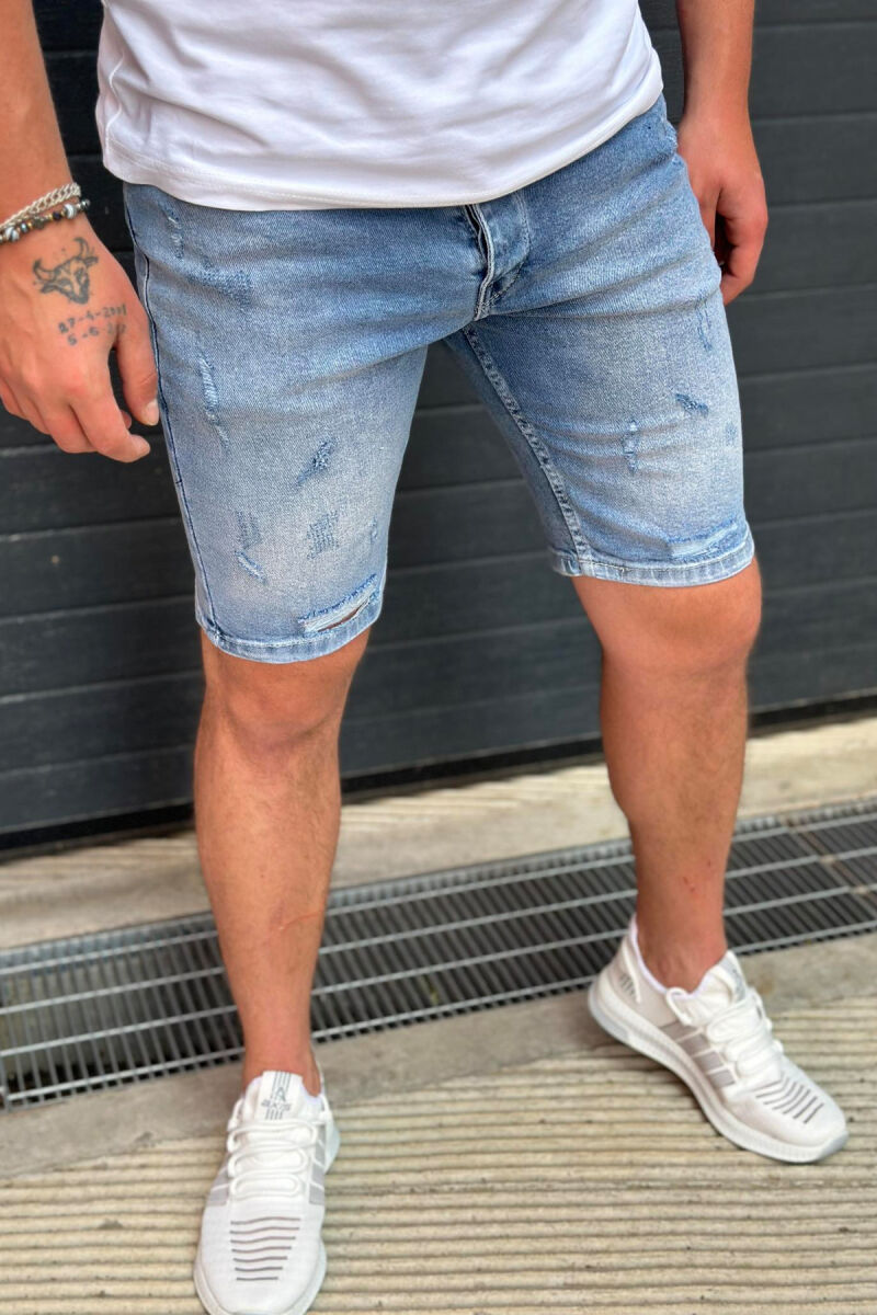 SIMPLE MAN SHORT JEANS LIGHTBLUE/BZ - 1