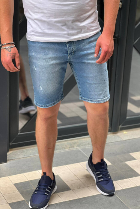 SIMPLE MAN SHORT JEANS LIGHTBLUE/BZ - 1