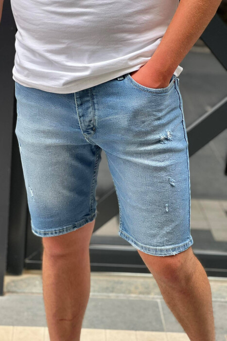 SIMPLE MAN SHORT JEANS LIGHTBLUE/BZ - 2