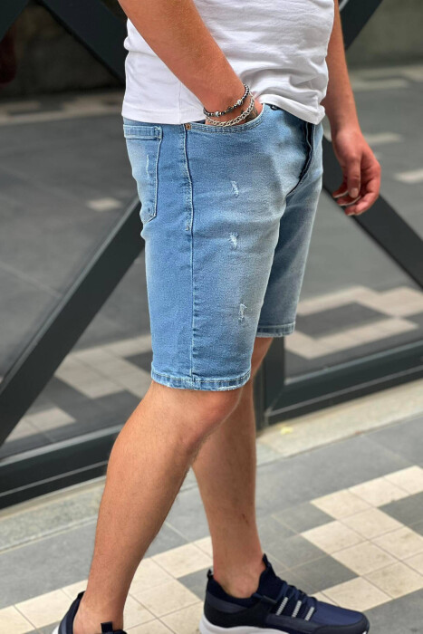 SIMPLE MAN SHORT JEANS LIGHTBLUE/BZ - 3