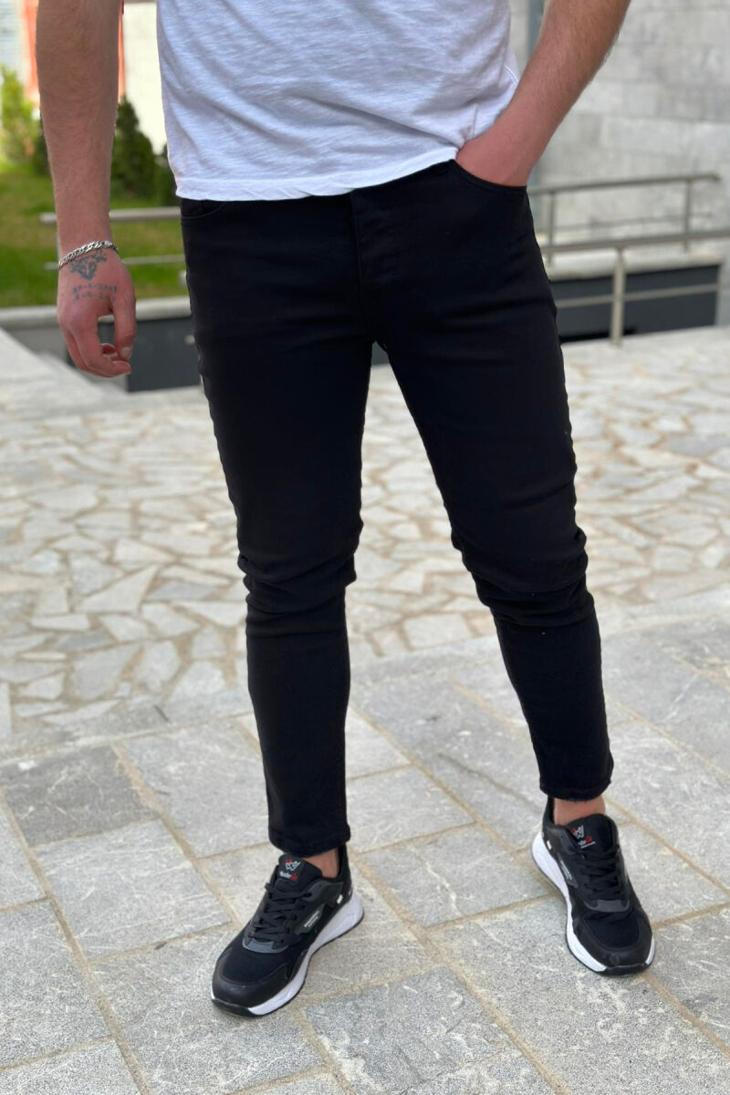 SIMPLE MEN JEANS BLACK/ E ZEZE - 1