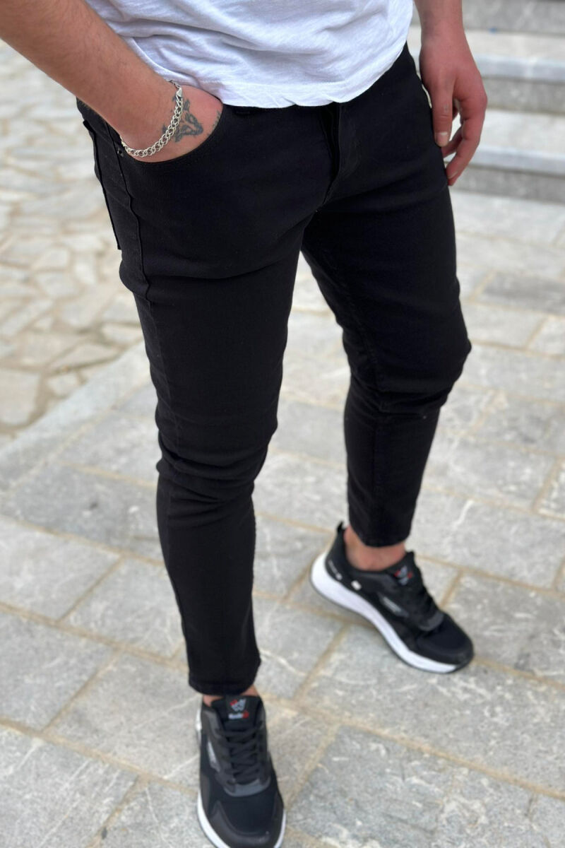 SIMPLE MEN JEANS BLACK/ E ZEZE - 2