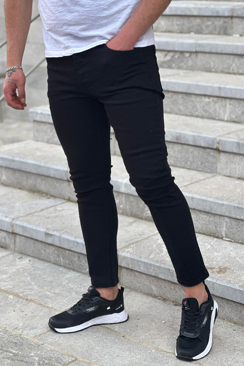 SIMPLE MEN JEANS BLACK/ E ZEZE - 3