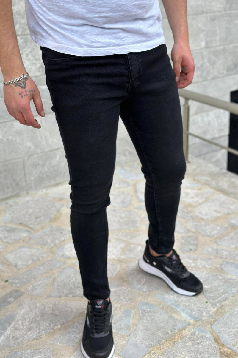 SIMPLE MEN JEANS BLACK/ E ZEZE - 1