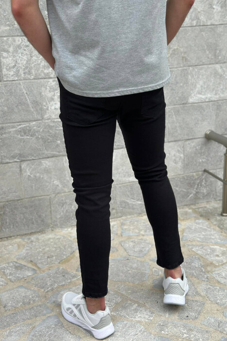 SIMPLE MEN JEANS BLACK/ E ZEZE - 2