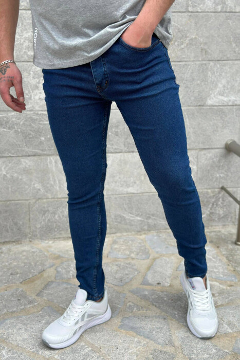 SIMPLE MEN JEANS BLUE/BLU - KLAUDIO FASHION