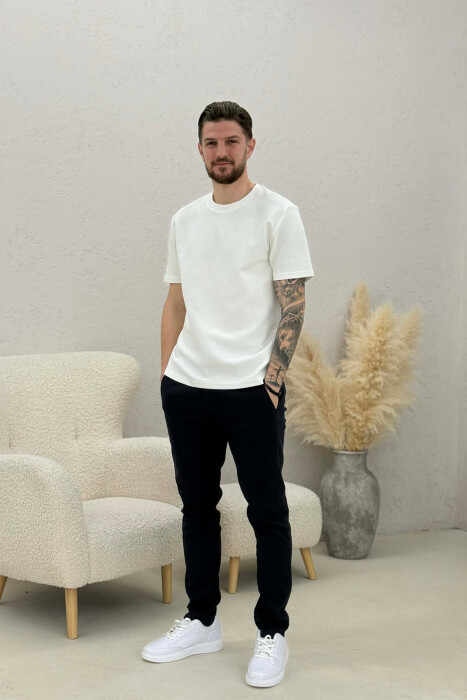 SIMPLE MEN PANTS BLUE/BLU - 2