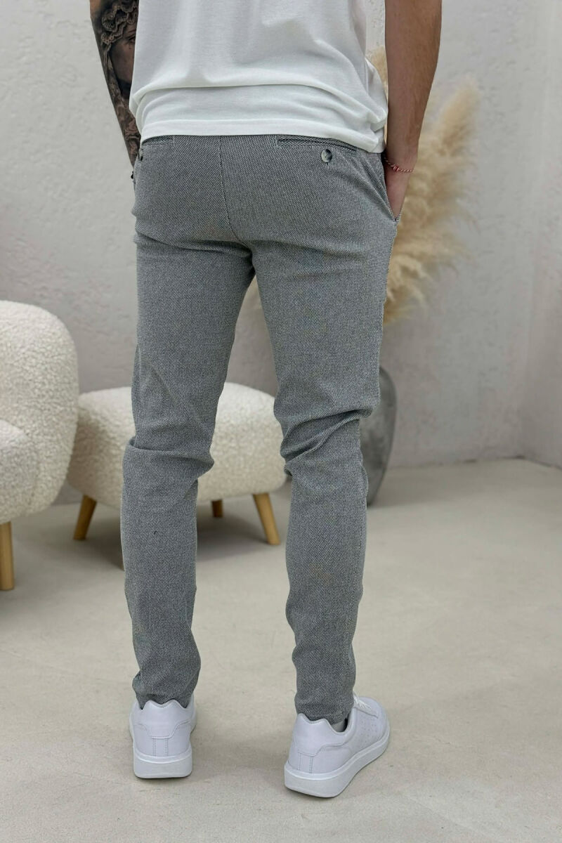 SIMPLE MEN PANTS LIGHT GREY/GZ - 4