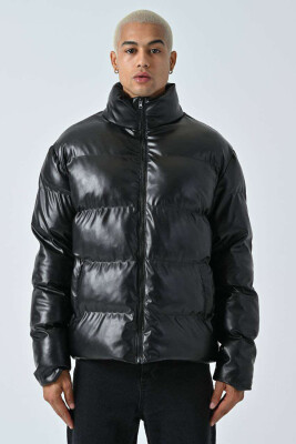 SIMPLE MEN PUFFER JACKET BLACK/ E ZEZE 