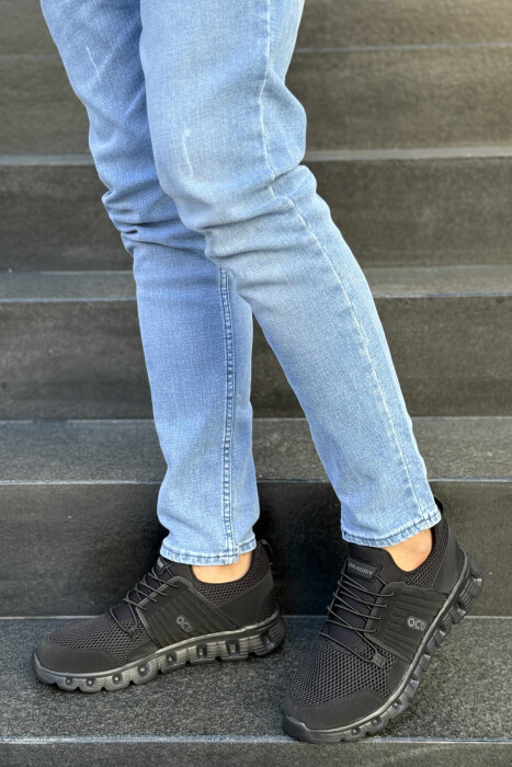 SIMPLE MEN SNEAKERS BLACK/ E ZEZE - 2