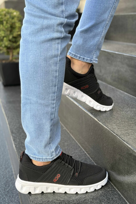 SIMPLE MEN SNEAKERS BLACK-RED/ZEKU - 2