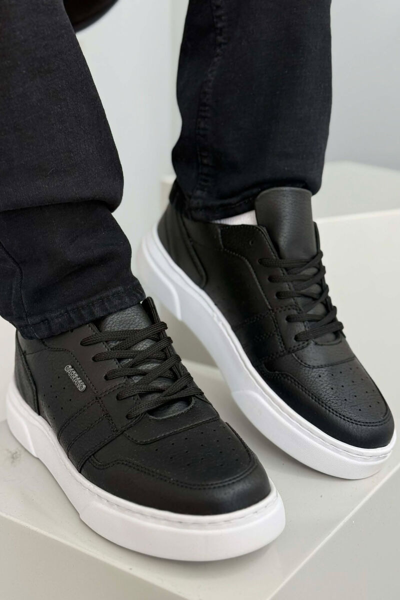 SIMPLE MEN SNEAKERS BLACK-WHITE/ZB - 4