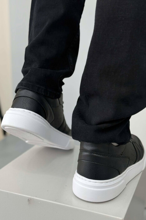SIMPLE MEN SNEAKERS BLACK-WHITE/ZB - 5