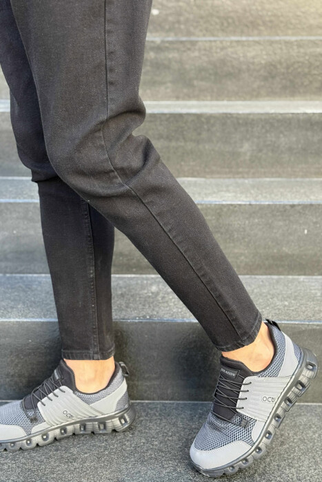 SIMPLE MEN SNEAKERS DARK GREY/GEE - 1