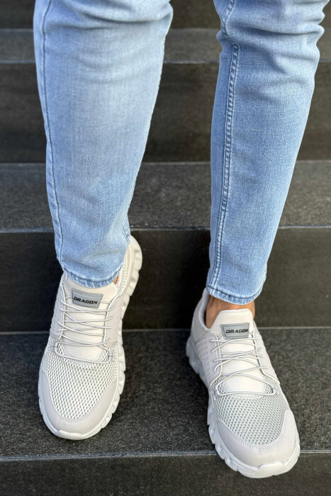 SIMPLE MEN SNEAKERS LIGHT GREY/GZ - 2