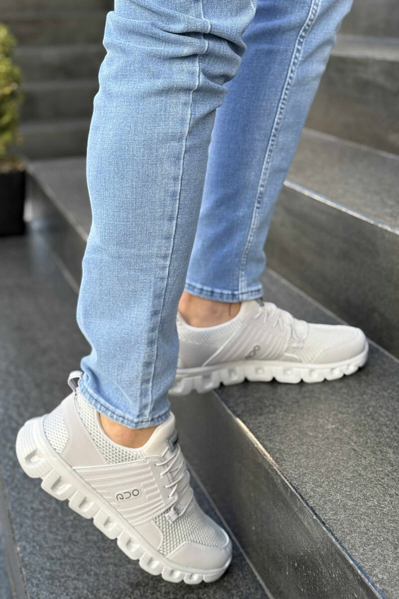 SIMPLE MEN SNEAKERS LIGHT GREY/GZ - 3