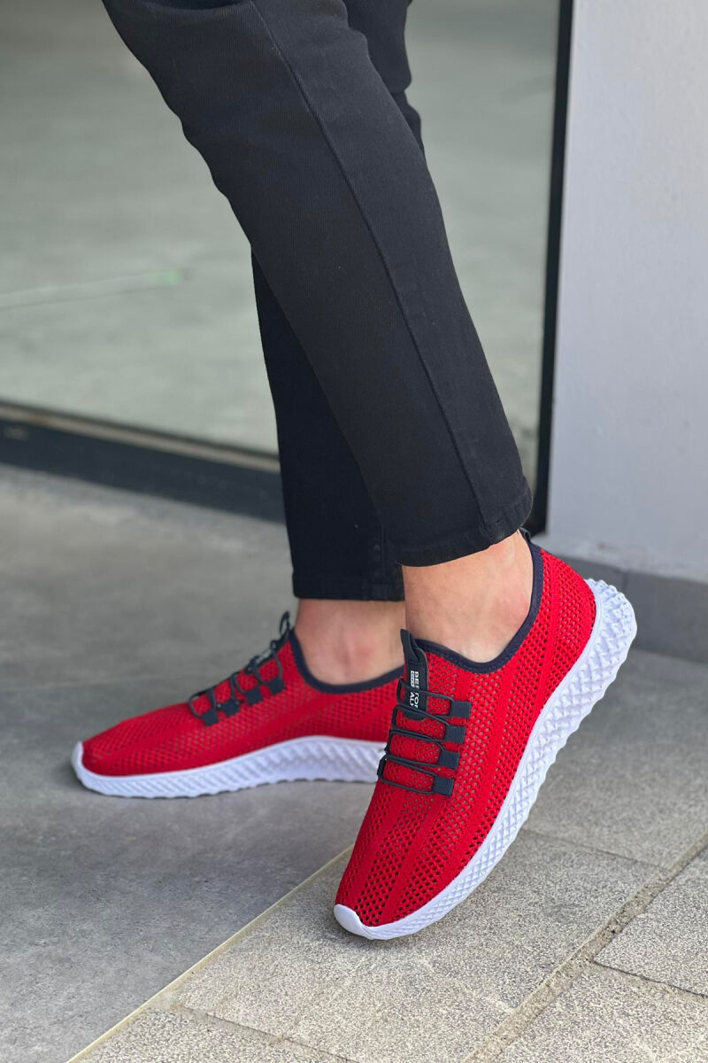 SIMPLE MEN SNEAKERS RED/E KUQE - 2