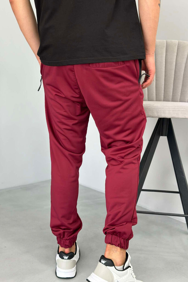 SIMPLE ONE COLOR MAN SWEATPANTS BUYRDGUNDY/VISHNJE - 3